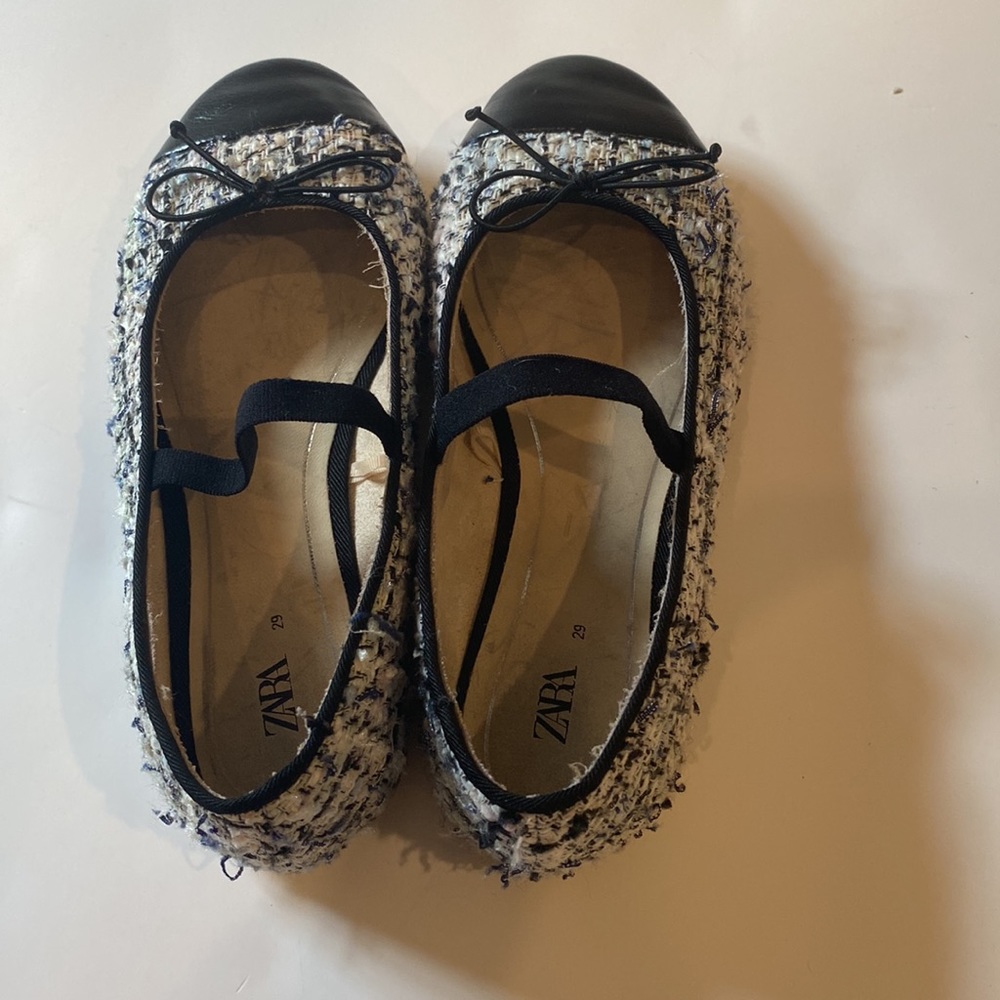 ZARA TWEED DESIGHNER INSPIRED BALLET SLIPPERS FOR KIDS - Picture 7 of 15
